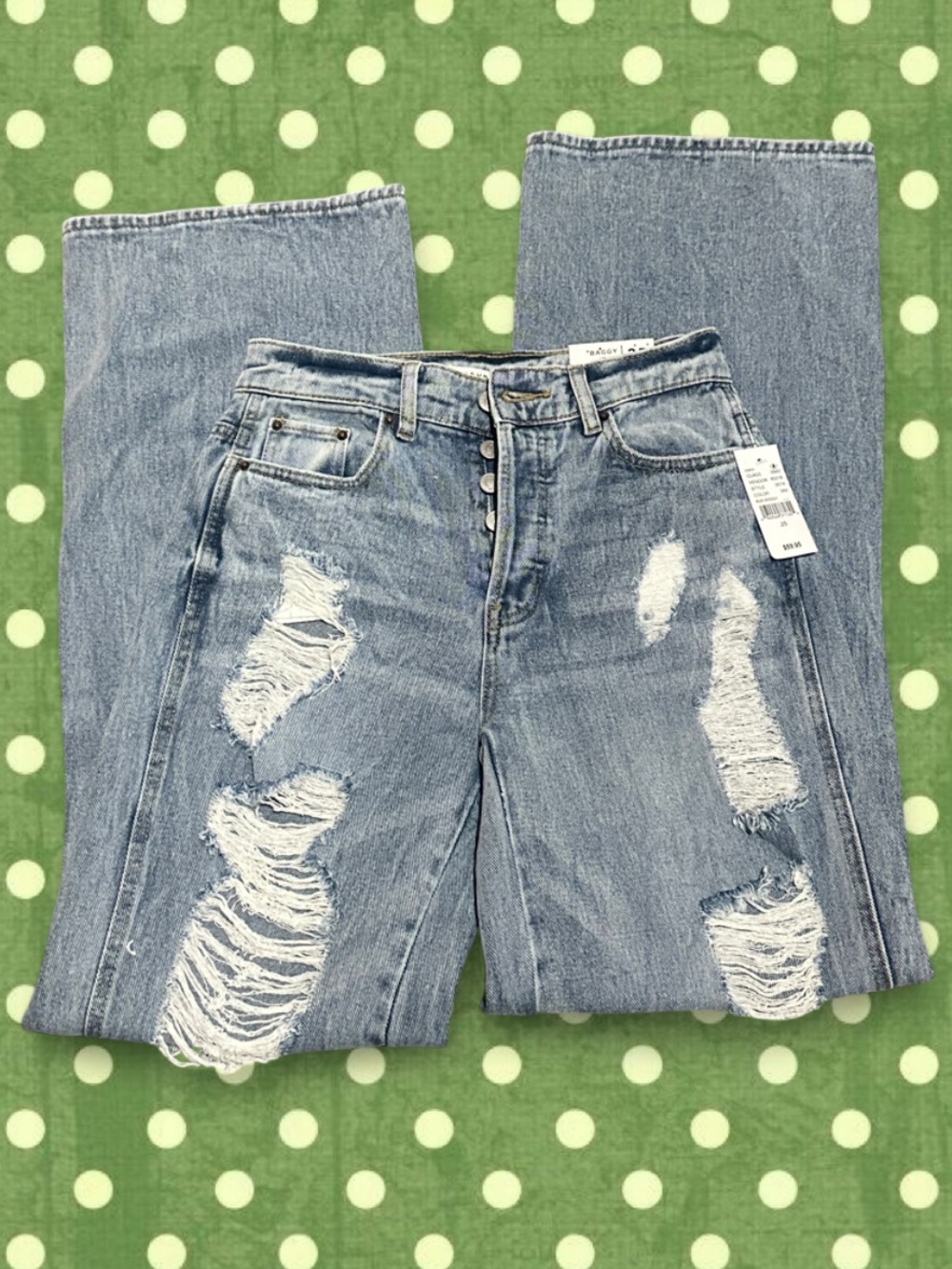 PacSun Women's Distressed Light Blue Boyfriend Jeans